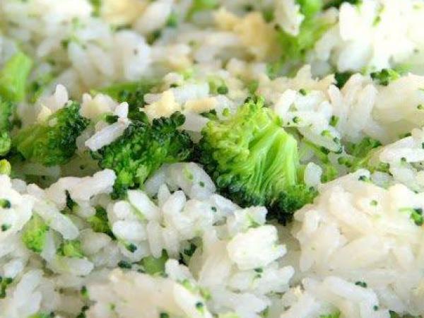 Arroz com brócolis